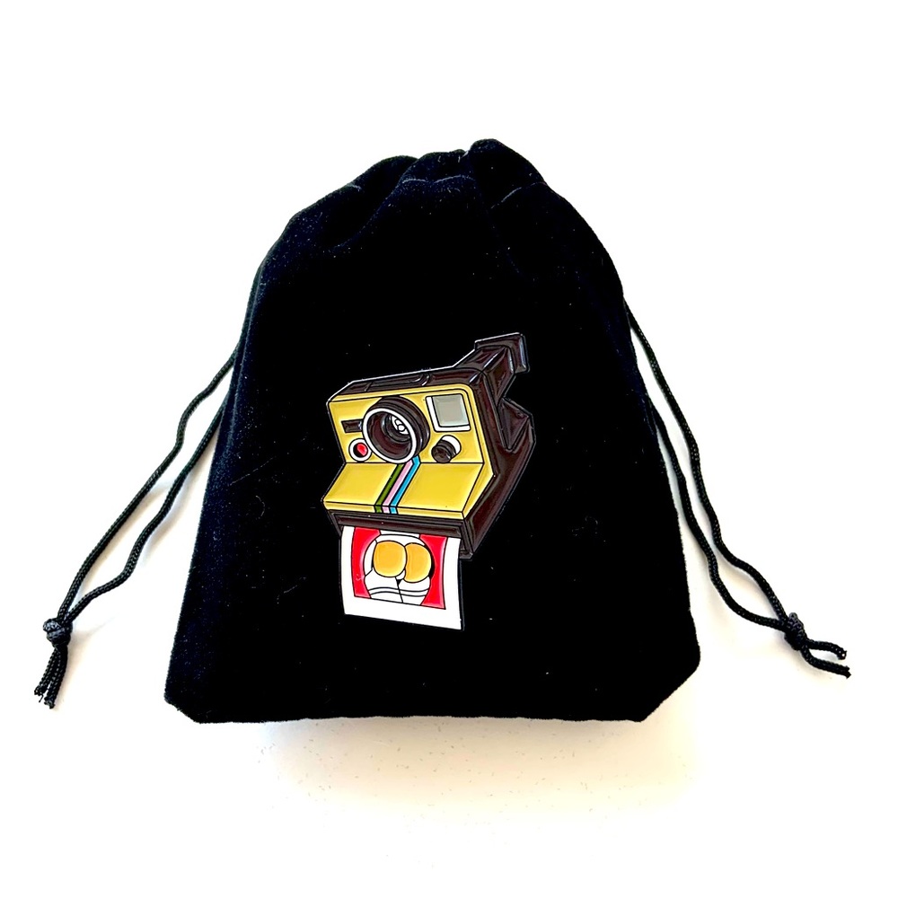 3/$15 😉 - Unisex Fun Humored “Cheeky” Polaroid Camera Picture Pin for You/Gifts